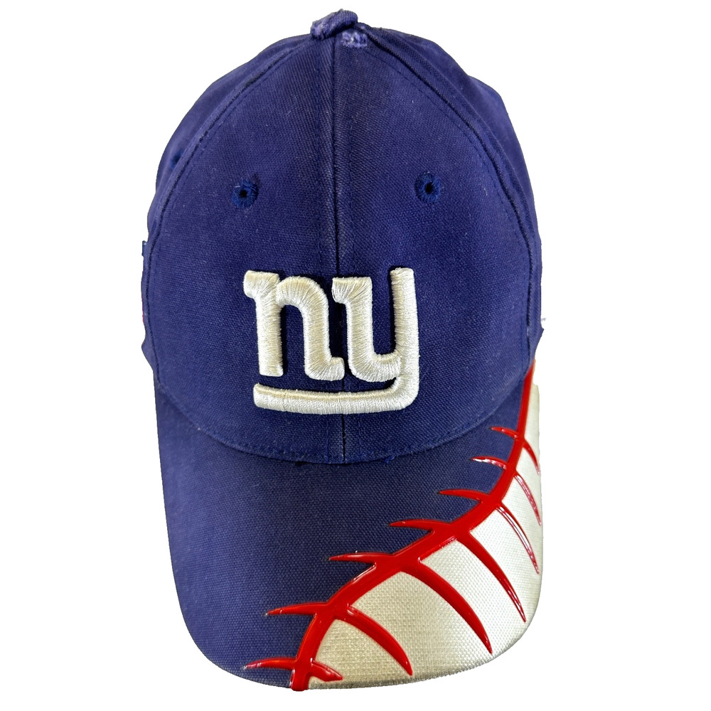 VTG Reebok Pro-Line NFL New York NY Giants Blue PAPD 9/11 Adjustable Hat / Cap